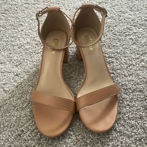 Nude Open Toe Heels